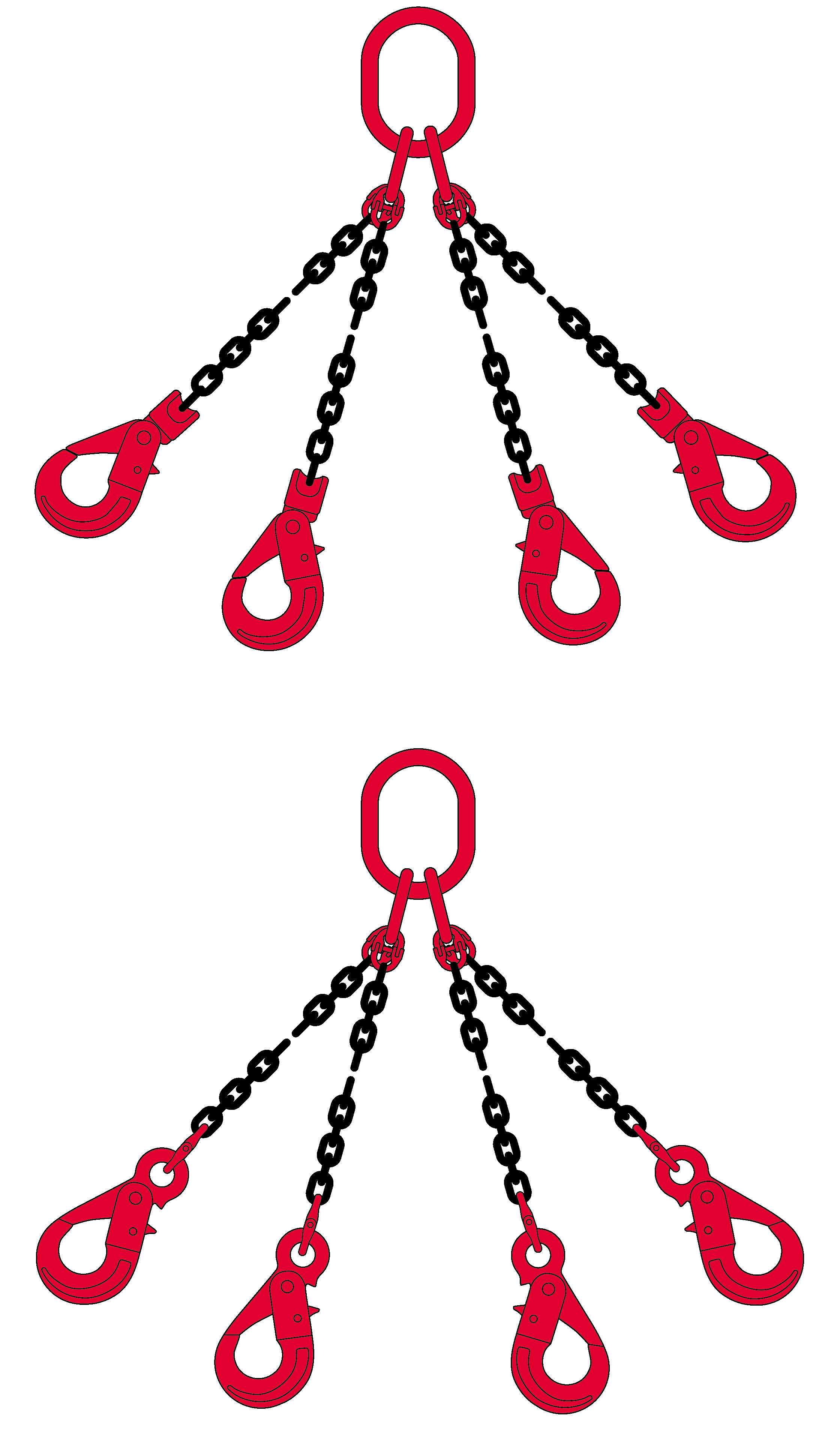 4 Sprong Grade 80 Met Veiligheidshaken 2