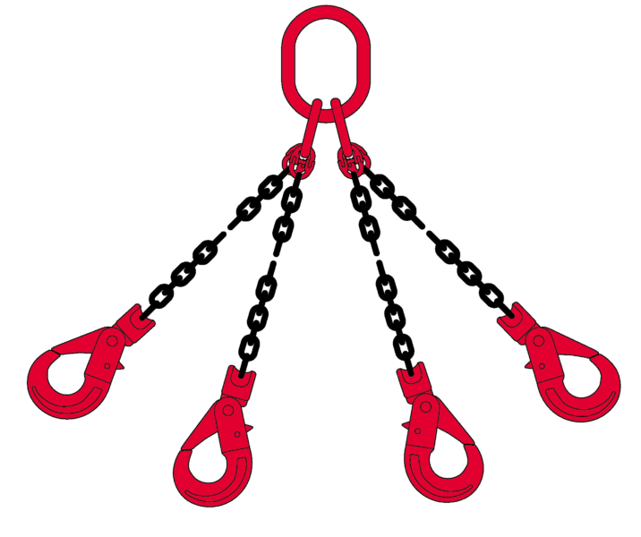 4 Sprong Grade 80 Met Veiligheidshaken