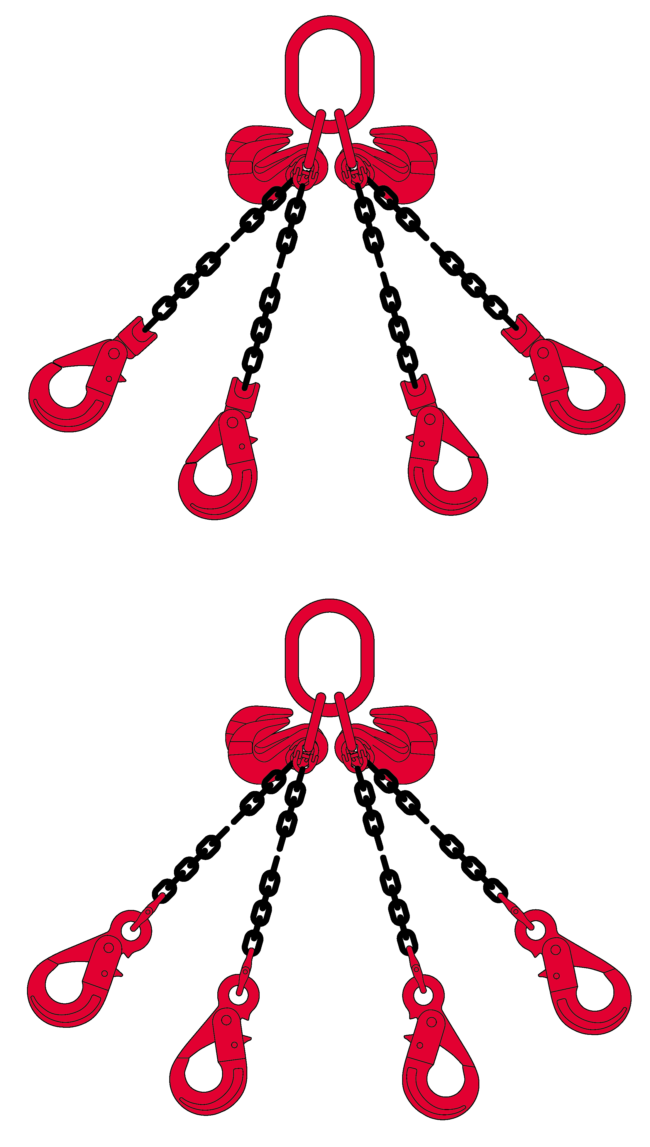 4 Sprong Grade 80 Met Veiligheidshaken En Inkorthaken 2