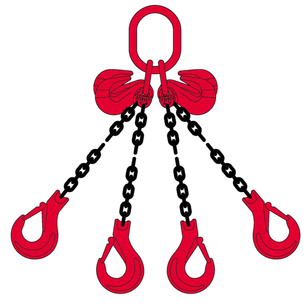 4 Sprong Grade 80 Met Klephaken En Inkorthaken