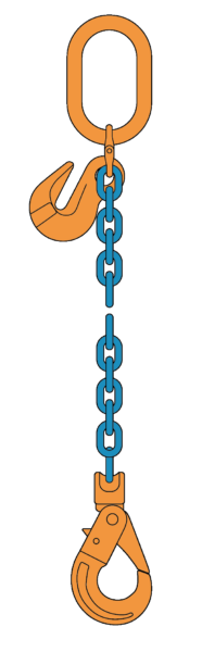 1 Sprong Grade 100 Veiligheidshaak Met Inkorthaak