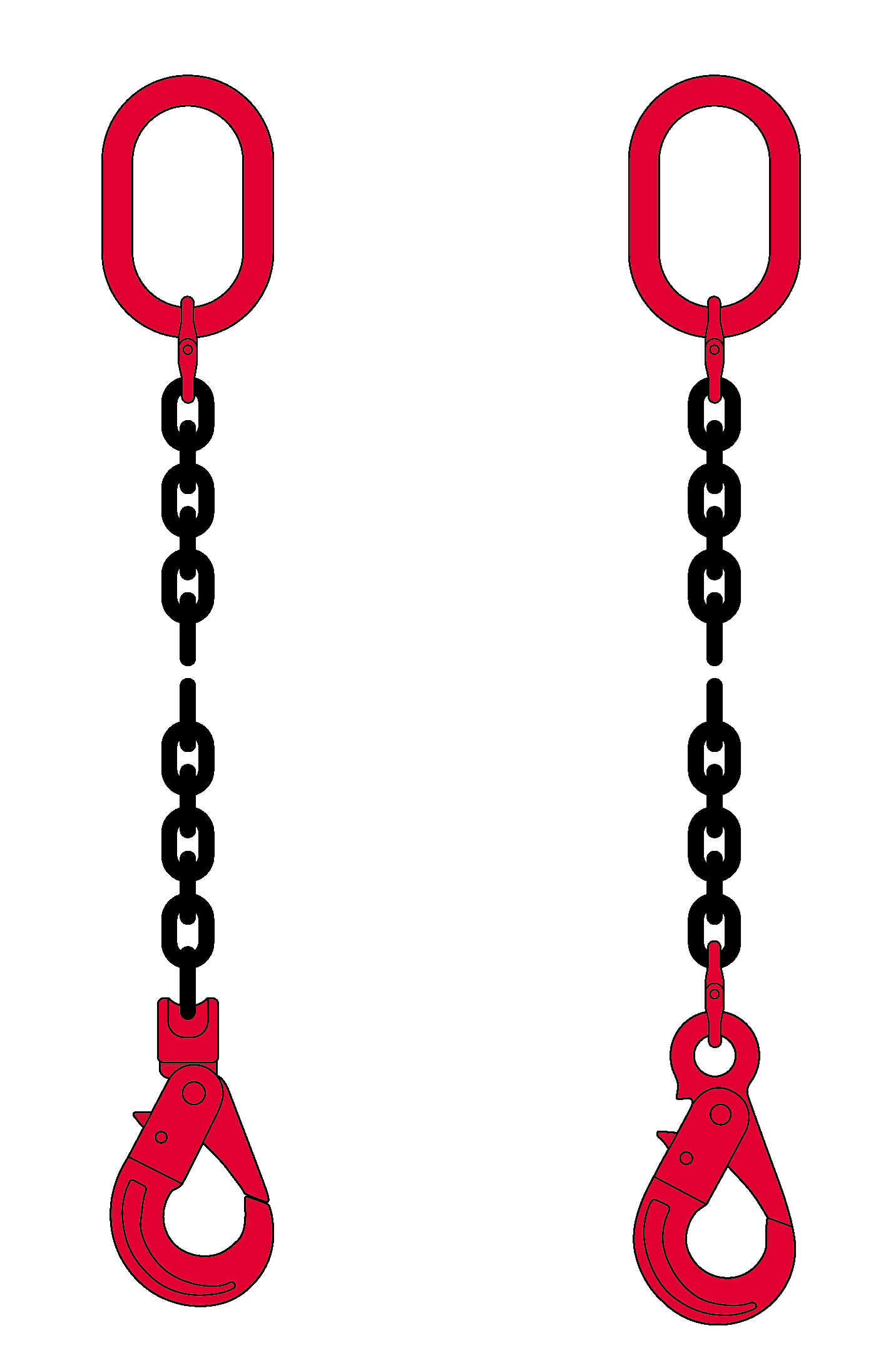 1 Sprong Veiligheidshaak Zonder Inkorthaak 2