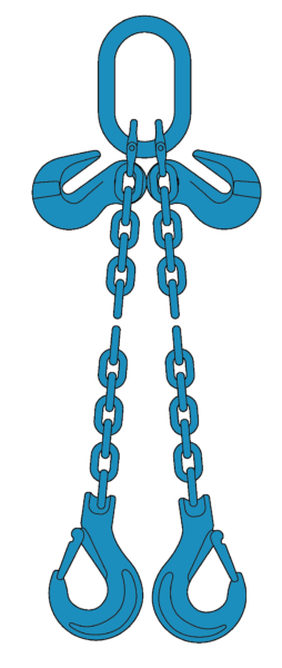 2 Sprong Grade 120 Met Klephaken Met Inkorthaken