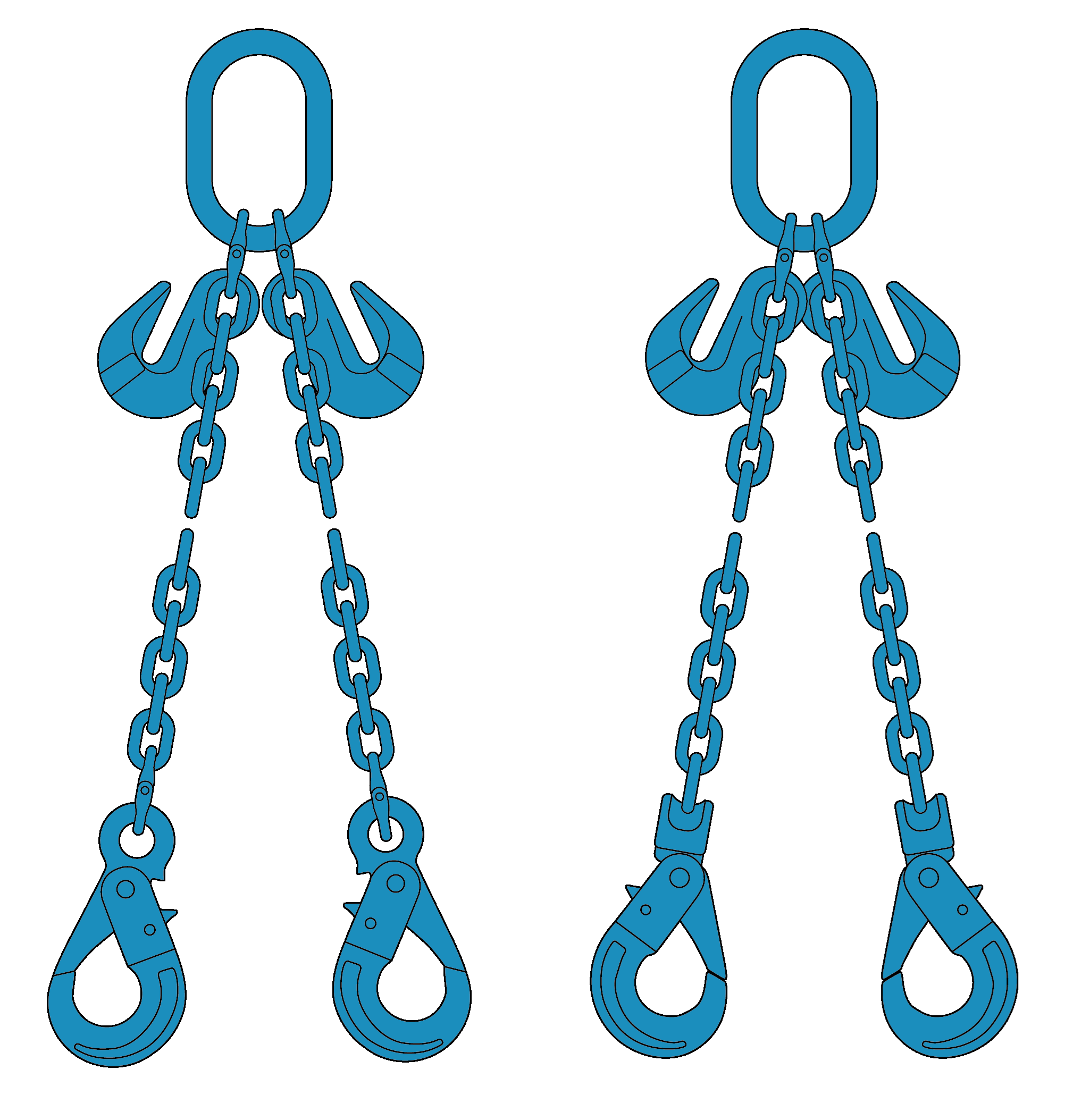 2 Sprong Grade 120 Met Veiligheidshaken En Inkorthaken 2