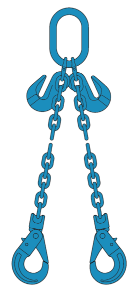 2 Sprong Grade 120 Met Veiligheidshaken En Inkorthaken