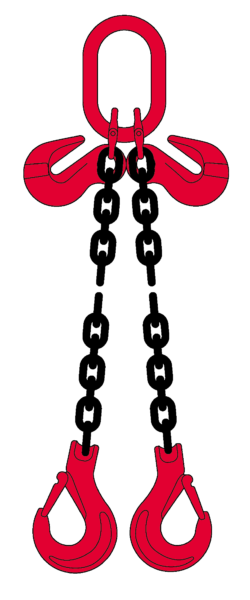 2 Sprong Grade 80 Met Klephaken En Inkorthaken