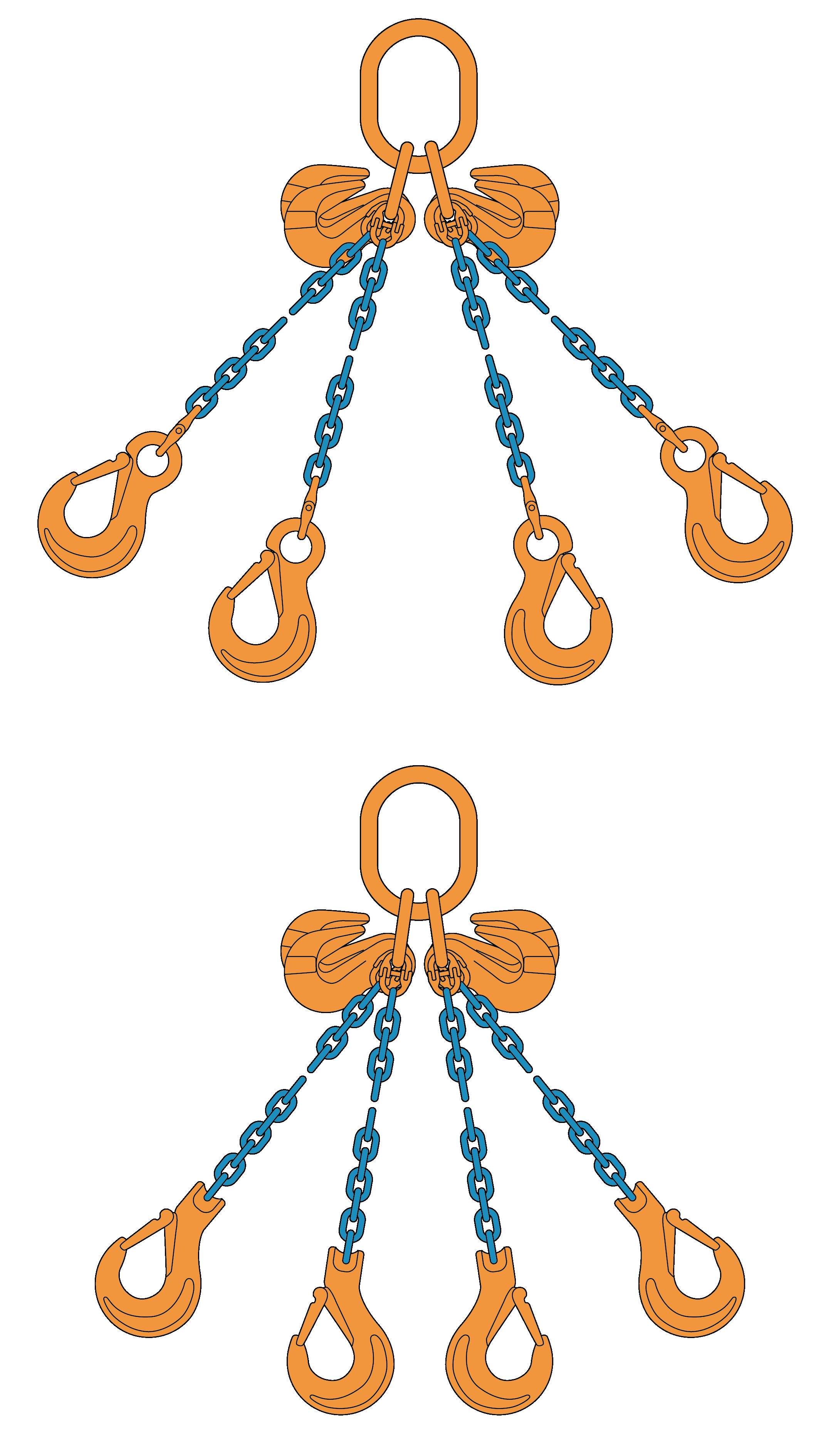 4 Sprong Grade 100 Met Klephaken En Inkorthaken 2