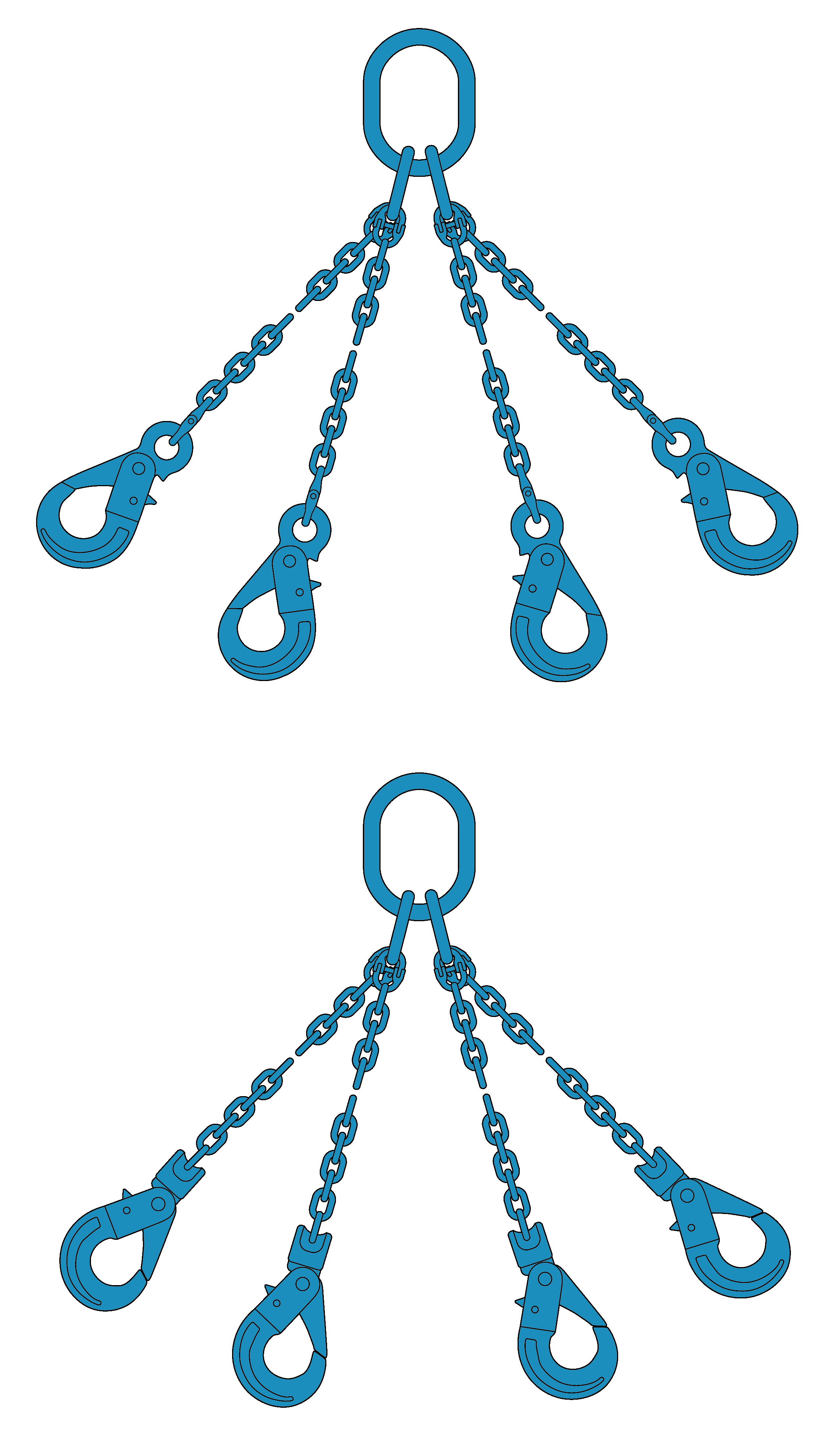 4 Sprong Grade 120 Met Veiligheidshaken 2