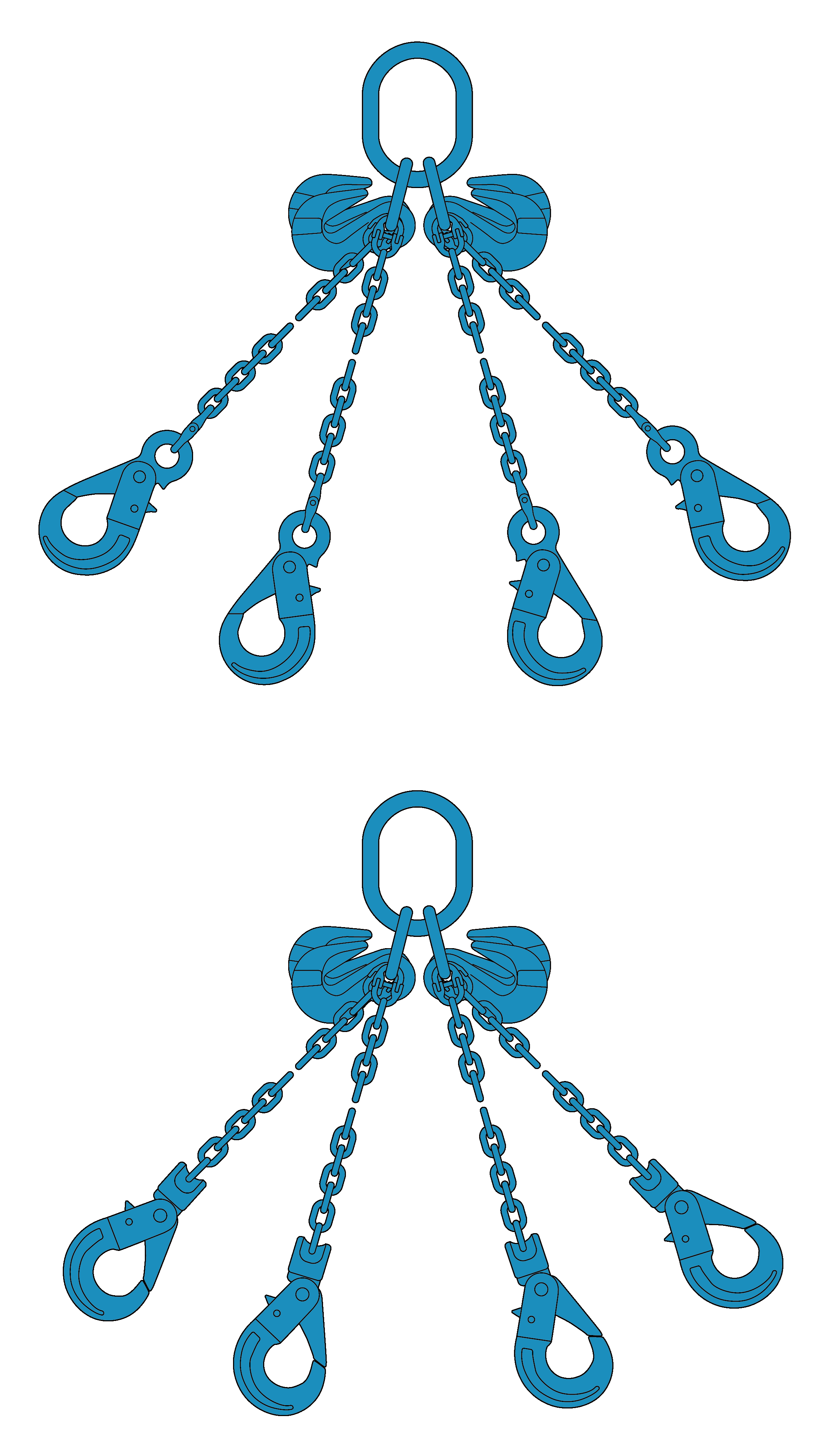 4 Sprong Grade 120 Met Veiligheidshaken En Inkorthaken 2